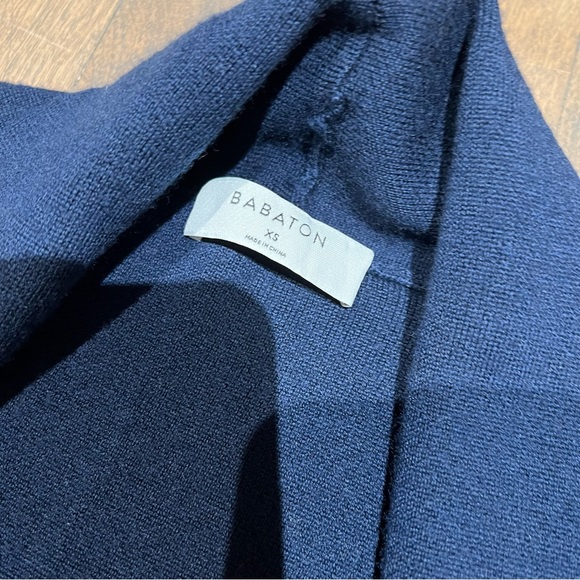 Babaton Navy Merino Wool Kirby Sweater - Picture 4 of 11